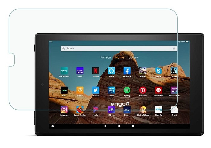 Amazon Fire HD 10 Tablet 2GB 10.1 inç Tablet Ekran Koruyucu Flexible Nano